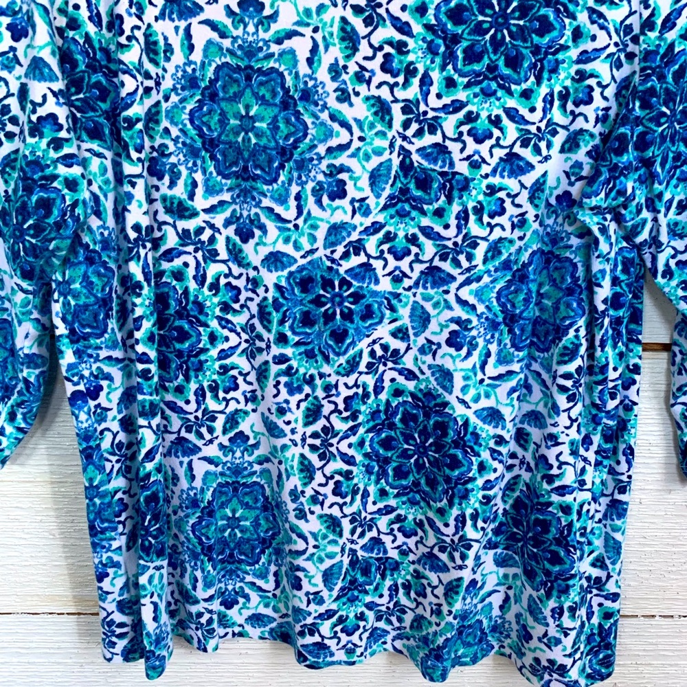 Floral Print Top by Emily Daniels Size L. *NEW* - Picture 4 of 11